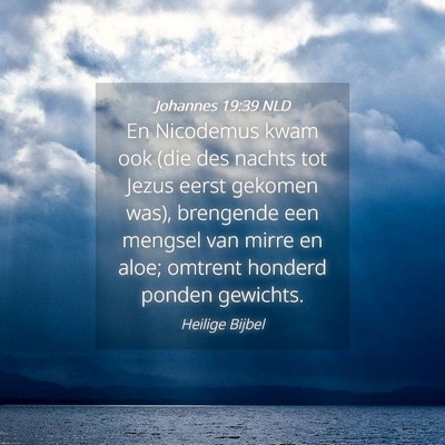 Picture 04 - Johannes 19:39 NLD - En Nicodemus kwam ook (die des nachts tot Jezus - Bible Verse Picture
