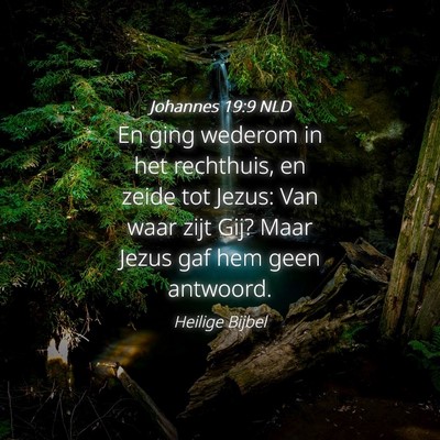 Picture 04 - Johannes 19:9 NLD - En ging wederom in het rechthuis, en zeide tot - Bible Verse Picture
