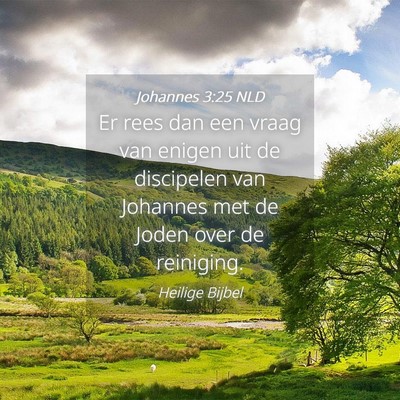 Picture 04 - Johannes 3:25 NLD - Er rees dan een vraag van enigen uit de - Bible Verse Picture