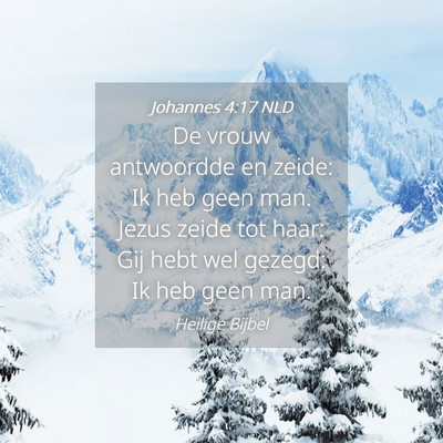 Picture 04 - Johannes 4:17 NLD - De vrouw antwoordde en zeide: Ik heb geen man. - Bible Verse Picture