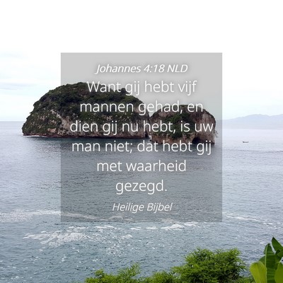 Picture 04 - Johannes 4:18 NLD - Want gij hebt vijf mannen gehad, en dien gij nu - Bible Verse Picture
