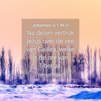 Picture 04 - Johannes 6:1 NLD - Na dezen vertrok Jezus over de zee van Galilea, - Bible Verse Picture