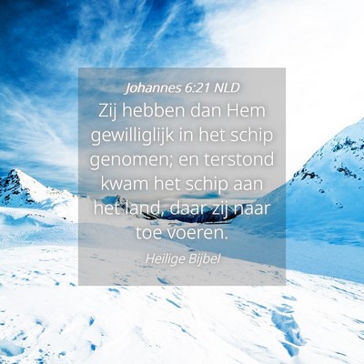 Picture 04 - Johannes 6:21 NLD - Zij hebben dan Hem gewilliglijk in het schip - Bible Verse Picture