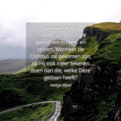 Picture 04 - Johannes 7:31 NLD - En velen uit de schare geloofden in Hem, en - Bible Verse Picture