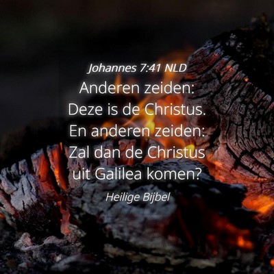 Picture 04 - Johannes 7:41 NLD - Anderen zeiden: Deze is de Christus. En anderen - Bible Verse Picture