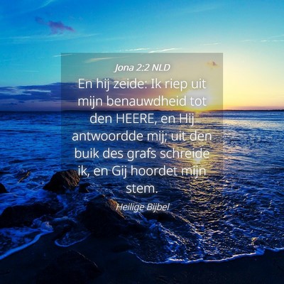 Picture 04 - Jona 2:2 NLD - En hij zeide: Ik riep uit mijn benauwdheid tot - Bible Verse Picture