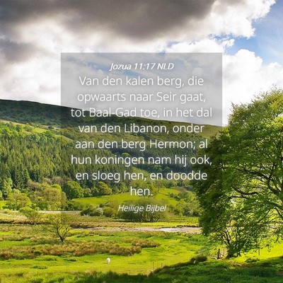 Picture 04 - Jozua 11:17 NLD - Van den kalen berg, die opwaarts naar Seir gaat, - Bible Verse Picture