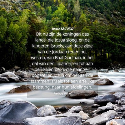 Picture 04 - Jozua 12:7 NLD - Dit nu zijn de koningen des lands, die Jozua - Bible Verse Picture