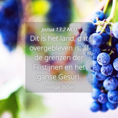 Picture 04 - Jozua 13:2 NLD - Dit is het land, dat overgebleven is; al de - Bible Verse Picture