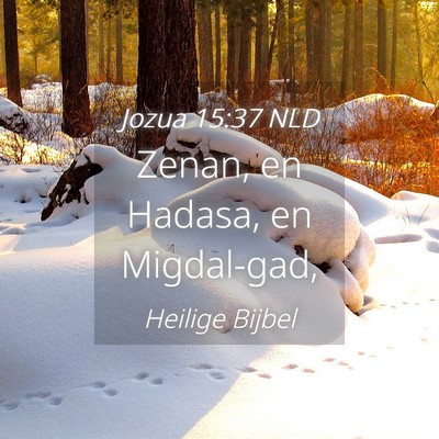 Picture 04 - Jozua 15:37 NLD - Zenan, en Hadasa, en - Bible Verse Picture