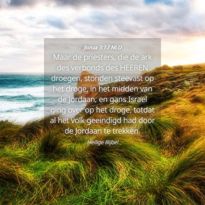 Picture 04 - Jozua 3:17 NLD - Maar de priesters, die de ark des verbonds des - Bible Verse Picture