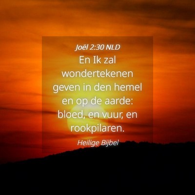 Picture 04 - Joël 2:30 NLD - En Ik zal wondertekenen geven in den hemel en op - Bible Verse Picture