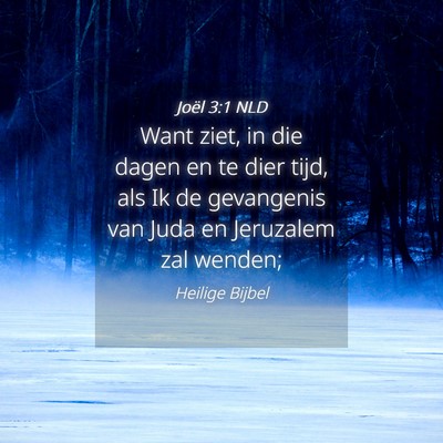 Picture 04 - Joël 3:1 NLD - Want ziet, in die dagen en te dier tijd, als Ik - Bible Verse Picture