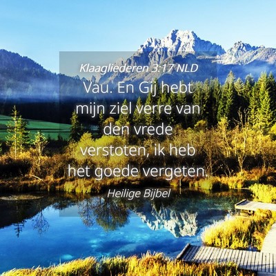 Picture 04 - Klaagliederen 3:17 NLD - Vau. En Gij hebt mijn ziel verre van den vrede - Bible Verse Picture