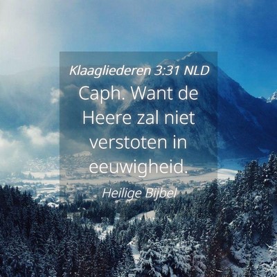Picture 04 - Klaagliederen 3:31 NLD - Caph. Want de Heere zal niet verstoten in - Bible Verse Picture