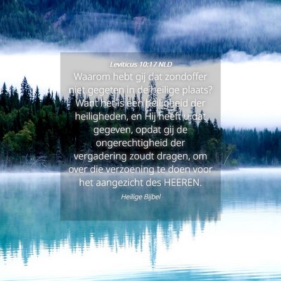 Picture 04 - Leviticus 10:17 NLD - Waarom hebt gij dat zondoffer niet gegeten in de - Bible Verse Picture