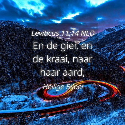 Picture 04 - Leviticus 11:14 NLD - En de gier, en de kraai, naar haar - Bible Verse Picture