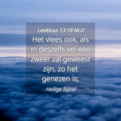 Picture 04 - Leviticus 13:18 NLD - Het vlees ook, als in deszelfs vel een zweer zal - Bible Verse Picture