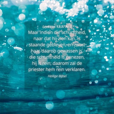 Picture 04 - Leviticus 13:37 NLD - Maar indien die schurftheid, naar dat hij zien - Bible Verse Picture