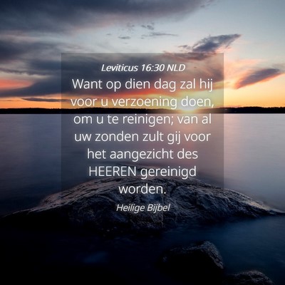 Picture 04 - Leviticus 16:30 NLD - Want op dien dag zal hij voor u verzoening doen, - Bible Verse Picture