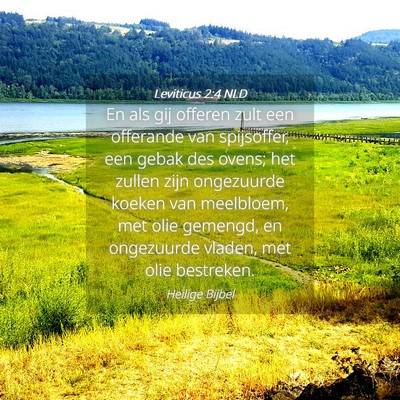 Picture 04 - Leviticus 2:4 NLD - En als gij offeren zult een offerande van - Bible Verse Picture