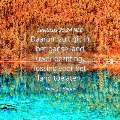 Picture 04 - Leviticus 25:24 NLD - Daarom zult gij, in het ganse land uwer - Bible Verse Picture