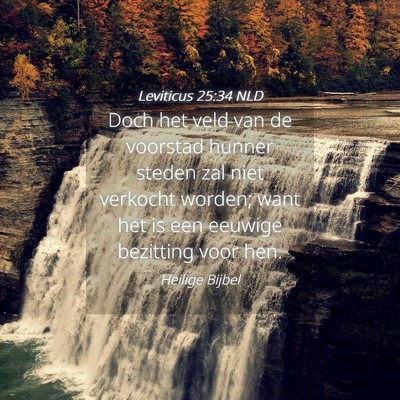 Picture 04 - Leviticus 25:34 NLD - Doch het veld van de voorstad hunner steden zal - Bible Verse Picture