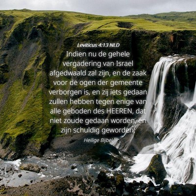 Picture 04 - Leviticus 4:13 NLD - Indien nu de gehele vergadering van Israel - Bible Verse Picture