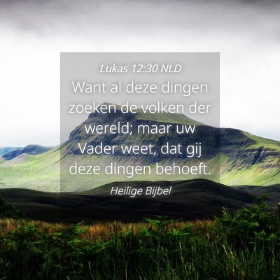 Picture 04 - Lukas 12:30 NLD - Want al deze dingen zoeken de volken der wereld; - Bible Verse Picture