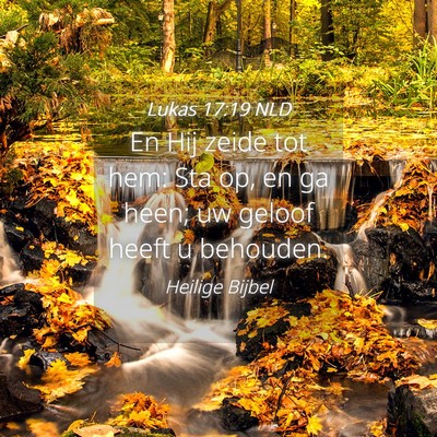 Picture 04 - Lukas 17:19 NLD - En Hij zeide tot hem: Sta op, en ga heen; uw - Bible Verse Picture