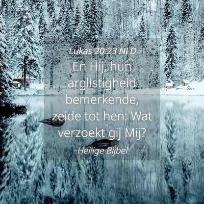 Picture 04 - Lukas 20:23 NLD - En Hij, hun arglistigheid bemerkende, zeide tot - Bible Verse Picture
