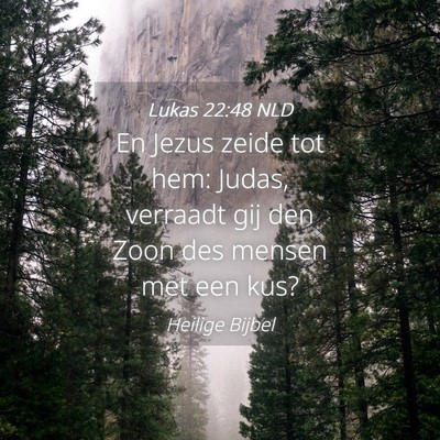 Picture 04 - Lukas 22:48 NLD - En Jezus zeide tot hem: Judas, verraadt gij den - Bible Verse Picture
