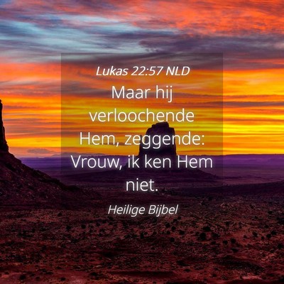 Picture 04 - Lukas 22:57 NLD - Maar hij verloochende Hem, zeggende: Vrouw, ik - Bible Verse Picture