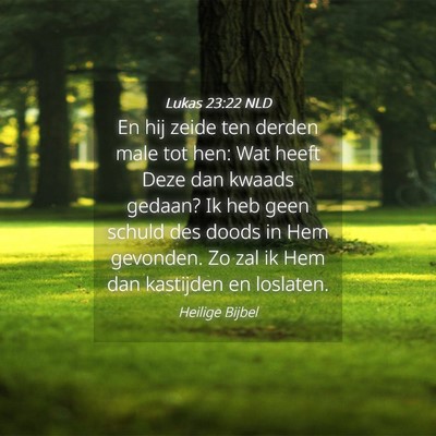 Picture 04 - Lukas 23:22 NLD - En hij zeide ten derden male tot hen: Wat heeft - Bible Verse Picture