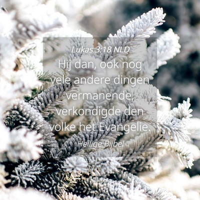 Picture 04 - Lukas 3:18 NLD - Hij dan, ook nog vele andere dingen vermanende, - Bible Verse Picture