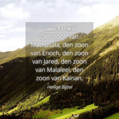 Picture 04 - Lukas 3:37 NLD - Den zoon van Mathusala, den zoon van Enoch, den - Bible Verse Picture