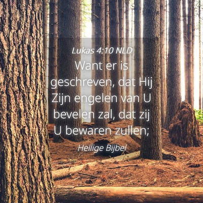 Picture 04 - Lukas 4:10 NLD - Want er is geschreven, dat Hij Zijn engelen van U - Bible Verse Picture