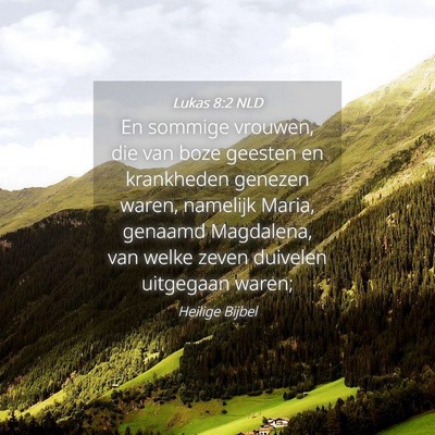 Picture 04 - Lukas 8:2 NLD - En sommige vrouwen, die van boze geesten en - Bible Verse Picture