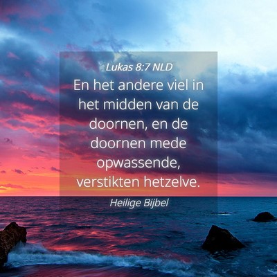 Picture 04 - Lukas 8:7 NLD - En het andere viel in het midden van de doornen, - Bible Verse Picture
