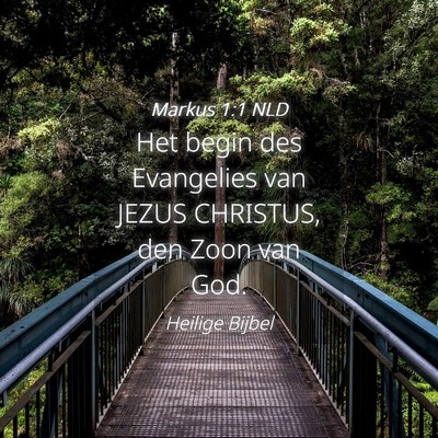 Picture 04 - Markus 1:1 NLD - Het begin des Evangelies van JEZUS CHRISTUS, den - Bible Verse Picture