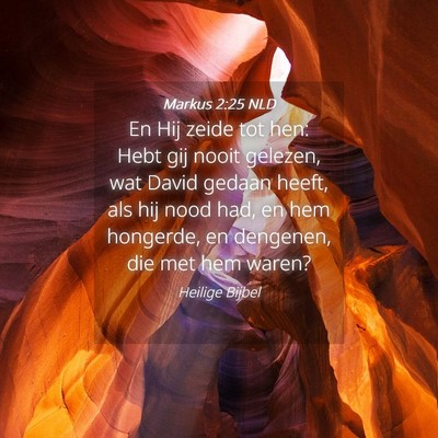 Picture 04 - Markus 2:25 NLD - En Hij zeide tot hen: Hebt gij nooit gelezen, wat - Bible Verse Picture