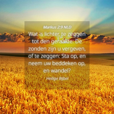 Picture 04 - Markus 2:9 NLD - Wat is lichter, te zeggen tot den geraakte: De - Bible Verse Picture
