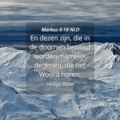 Picture 04 - Markus 4:18 NLD - En dezen zijn, die in de doornen bezaaid worden; - Bible Verse Picture