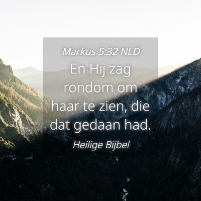 Picture 04 - Markus 5:32 NLD - En Hij zag rondom om haar te zien, die dat gedaan - Bible Verse Picture