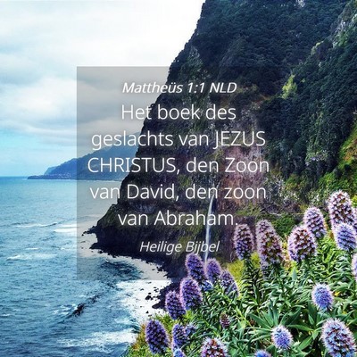 Picture 04 - Mattheüs 1:1 NLD - Het boek des geslachts van JEZUS CHRISTUS, den - Bible Verse Picture