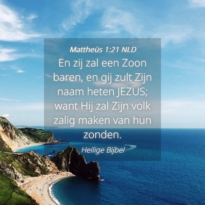 Picture 04 - Mattheüs 1:21 NLD - En zij zal een Zoon baren, en gij zult Zijn naam - Bible Verse Picture