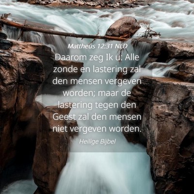 Picture 04 - Mattheüs 12:31 NLD - Daarom zeg Ik u: Alle zonde en lastering zal den - Bible Verse Picture