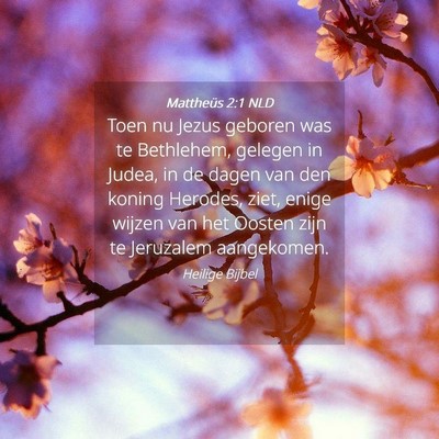 Picture 04 - Mattheüs 2:1 NLD - Toen nu Jezus geboren was te Bethlehem, gelegen - Bible Verse Picture