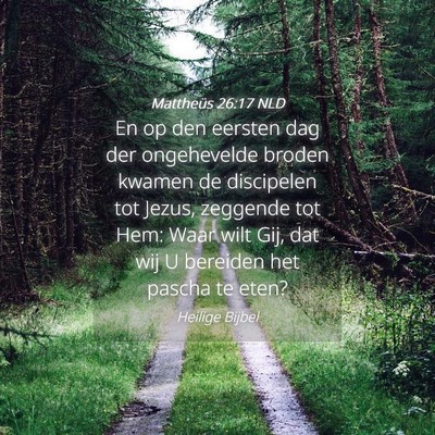 Picture 04 - Mattheüs 26:17 NLD - En op den eersten dag der ongehevelde broden - Bible Verse Picture