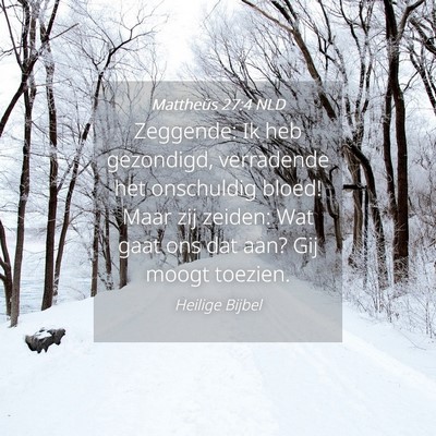 Picture 04 - Mattheüs 27:4 NLD - Zeggende: Ik heb gezondigd, verradende het - Bible Verse Picture